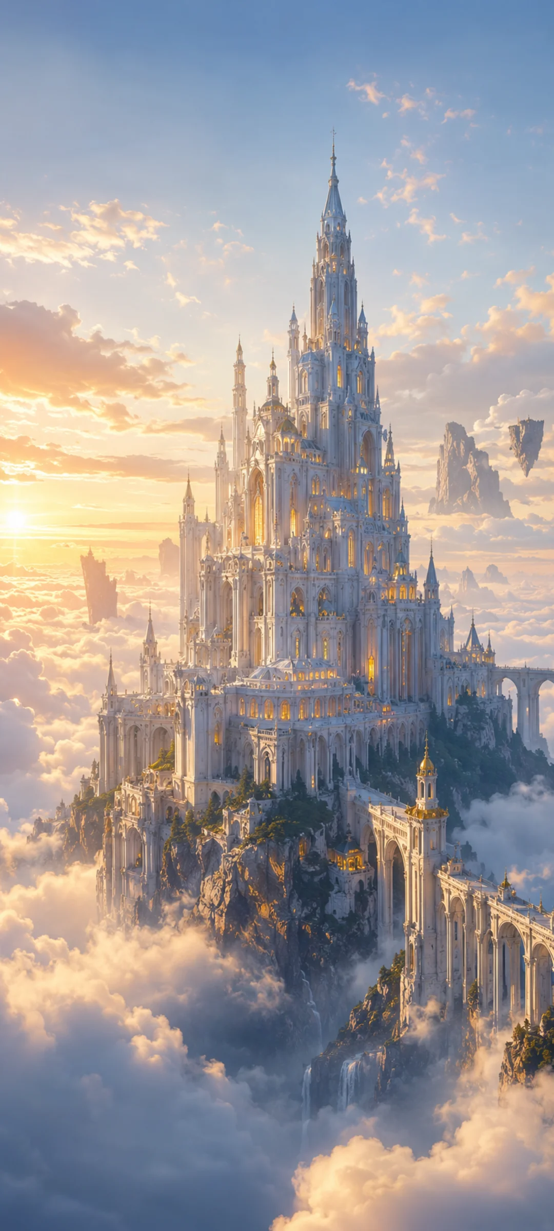 White Castle Above Clouds