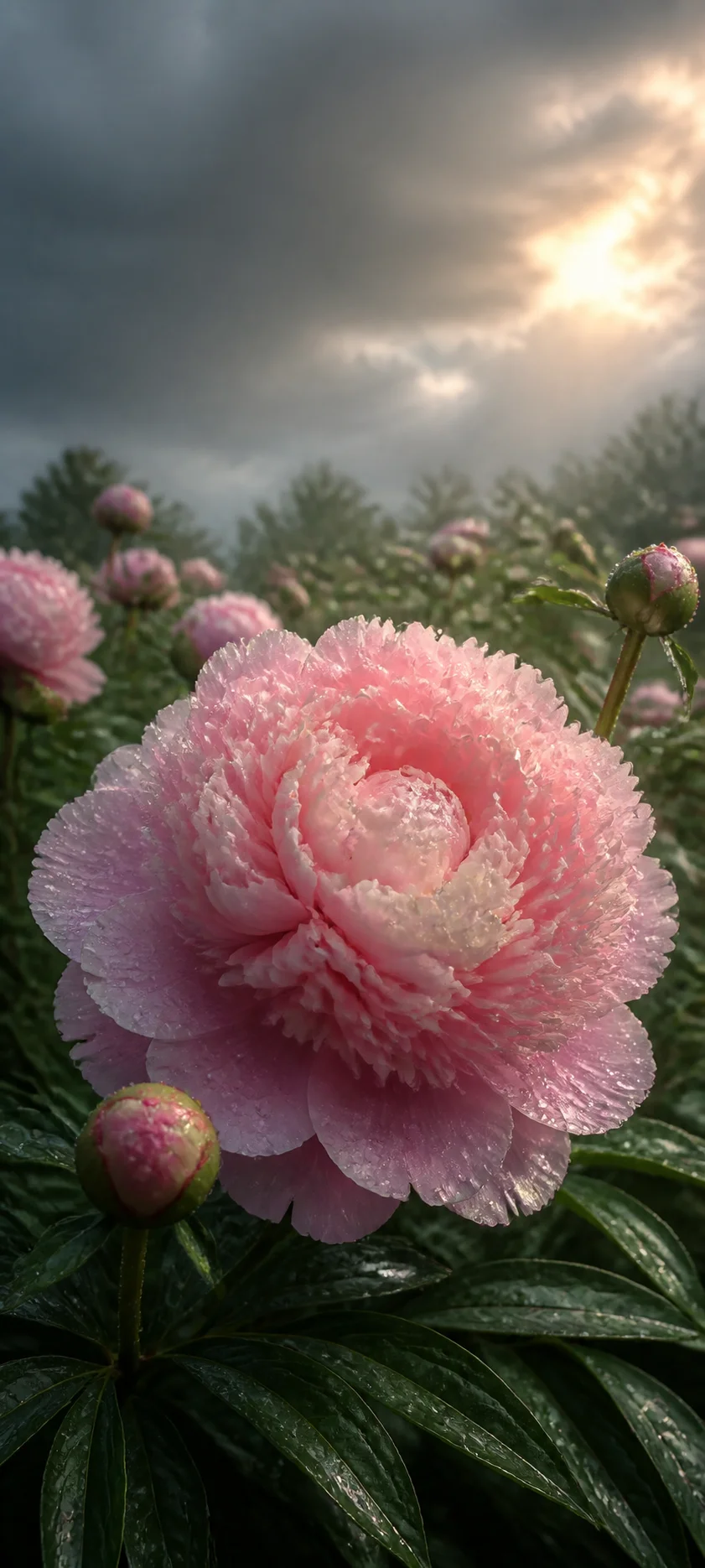 Blush Peony After Rain