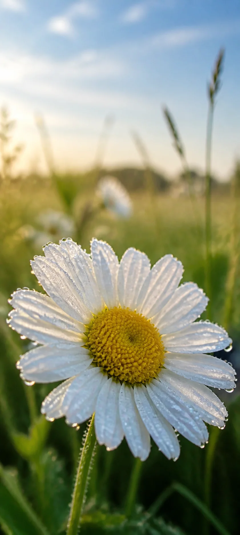 Dew Kissed Wild Daisy Macro