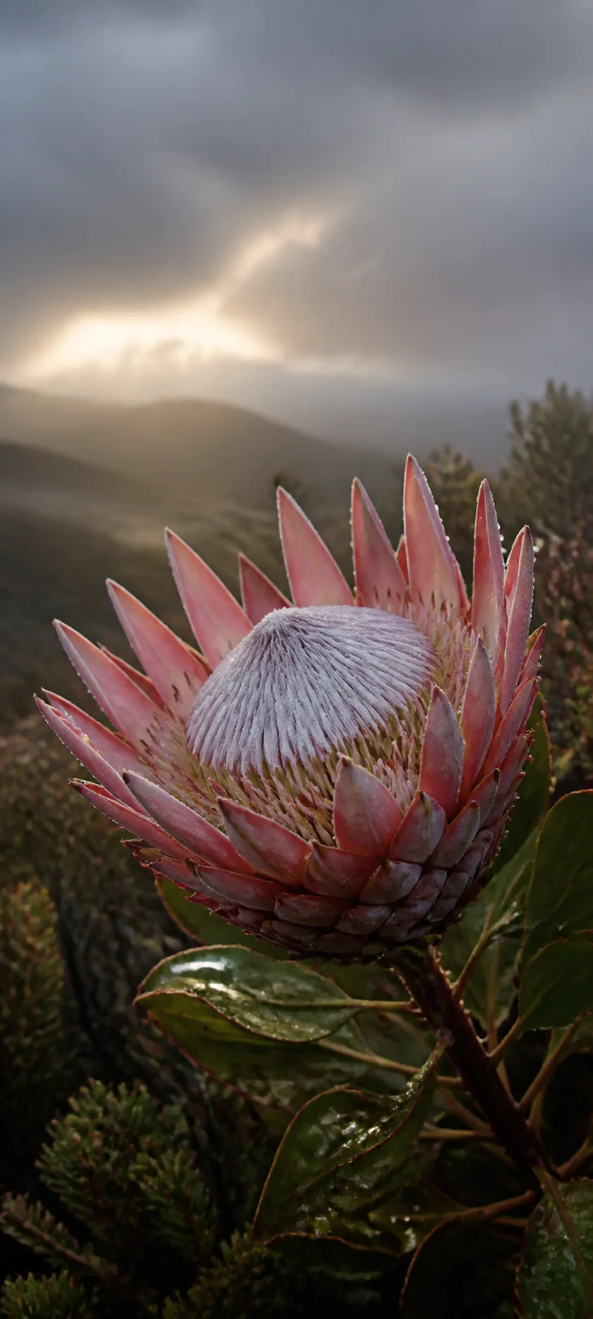 King Protea After Rain