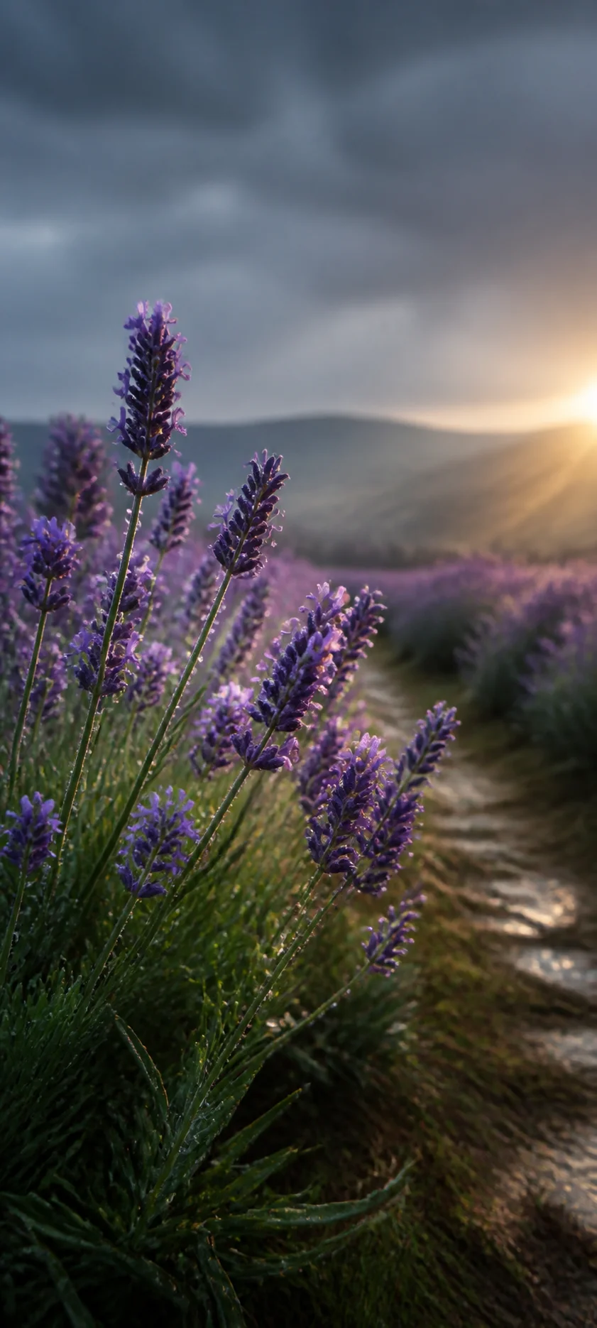 Lavender After Rain