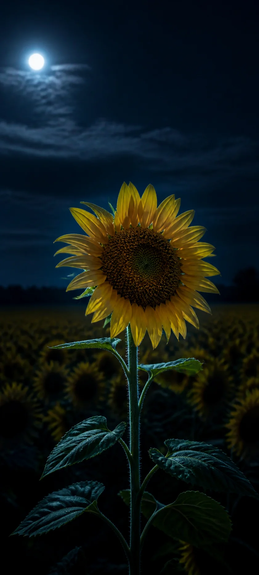 Moonlit Sunflower