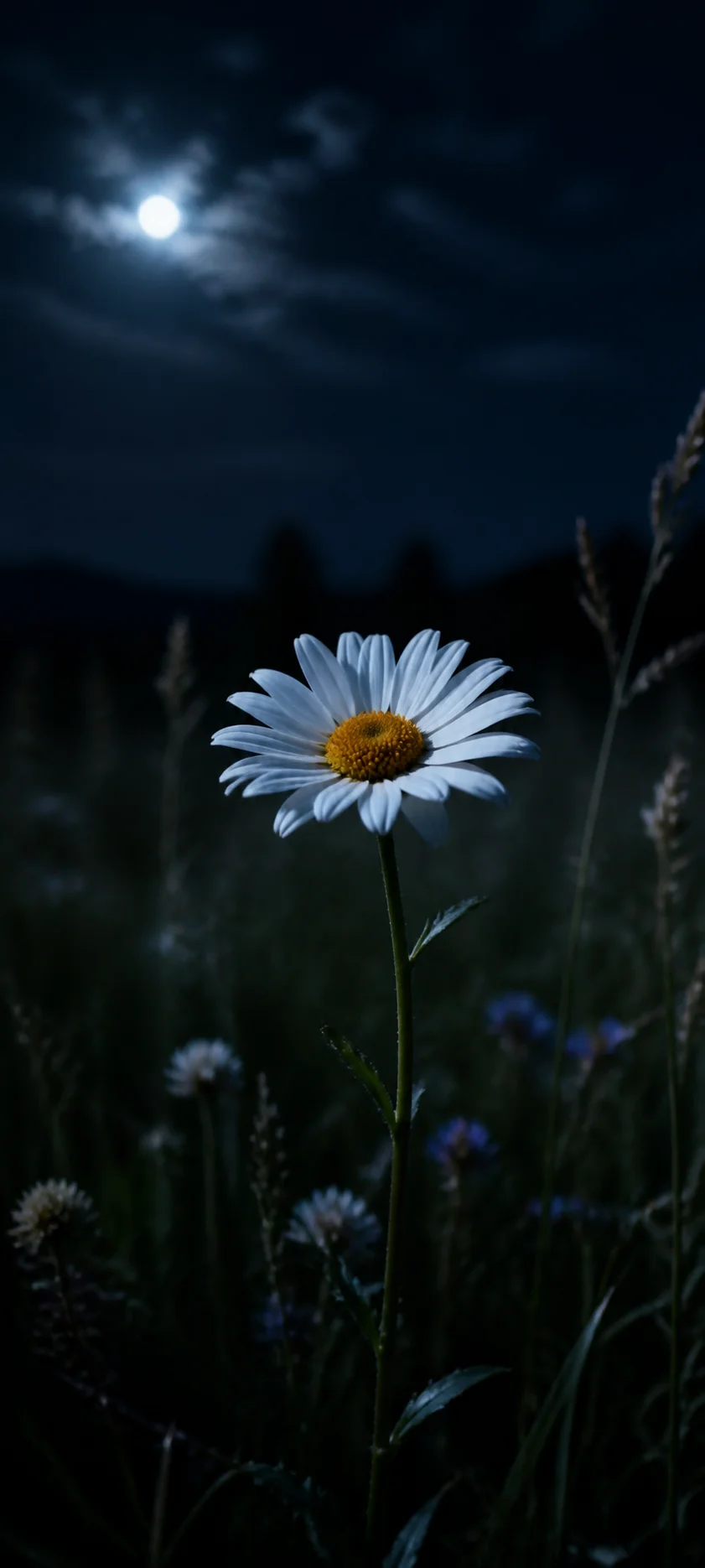 Moonlit Wild Daisy