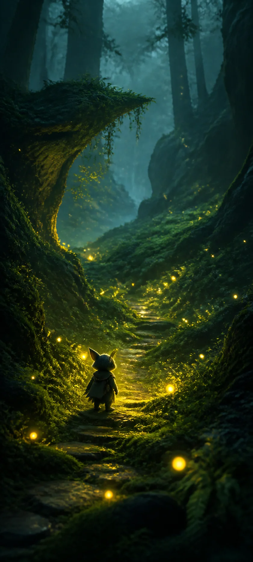 Minimal Iconic Enchanted Forest