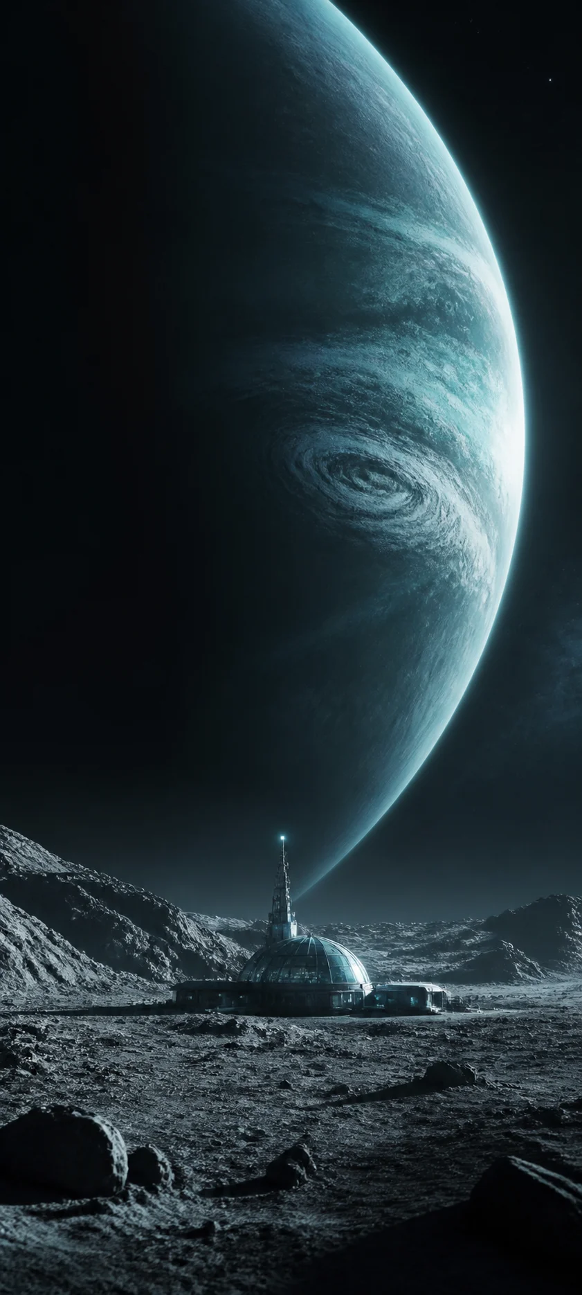 Minimal Iconic Moon Base