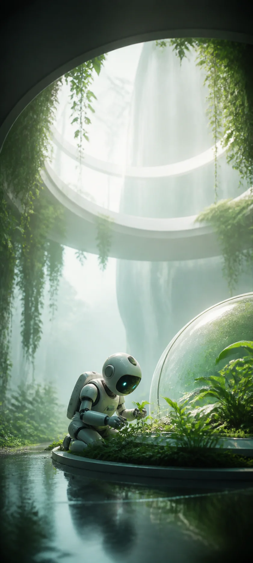 Minimal Iconic Robot Garden