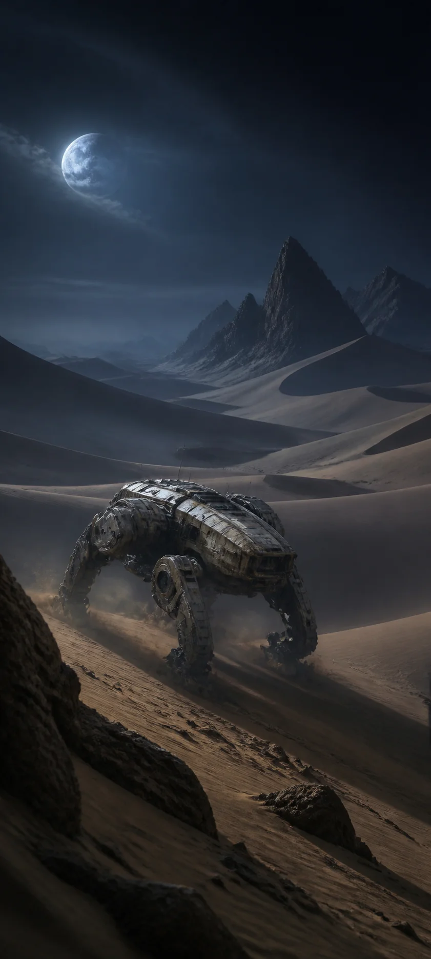 Moonlit Realm Desert Mech