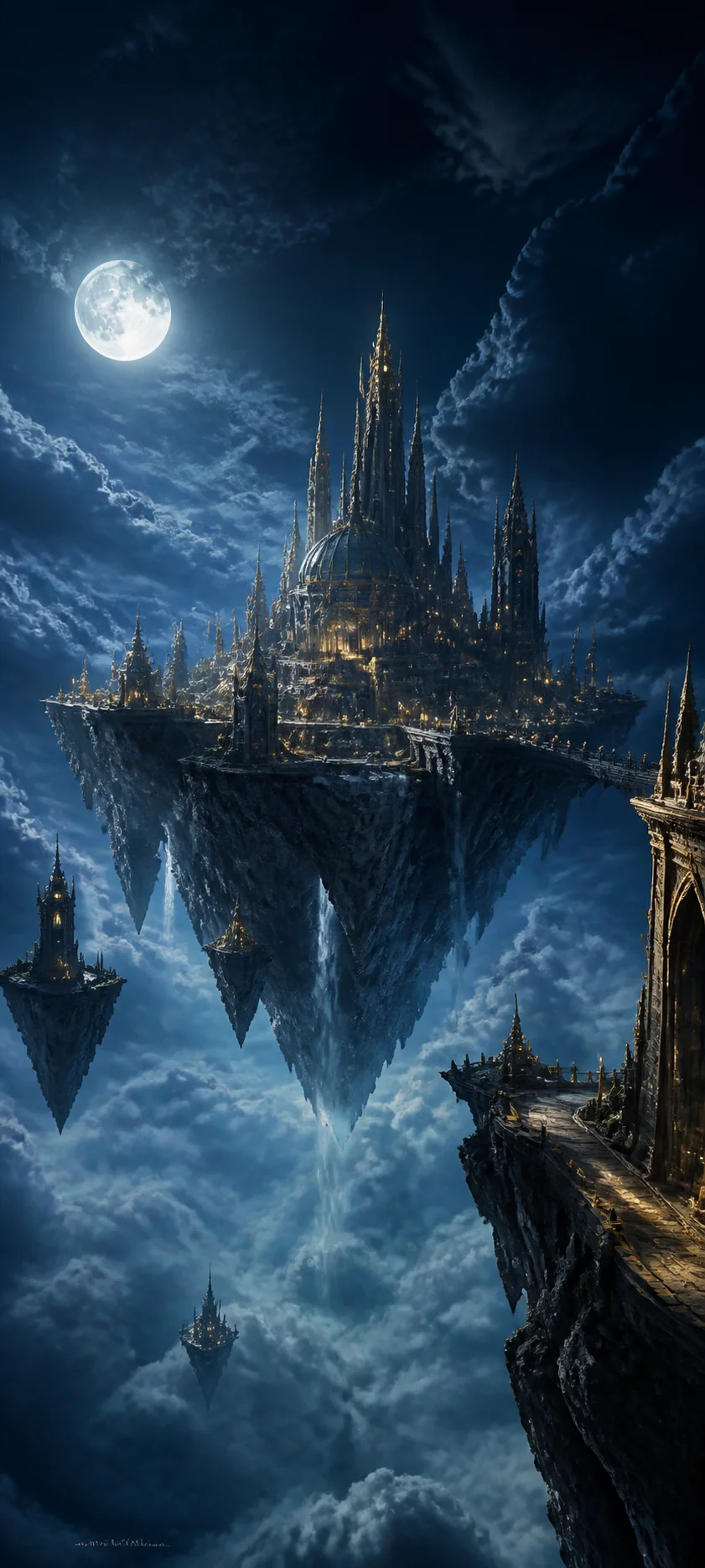 Moonlit Realm Sky Fortress