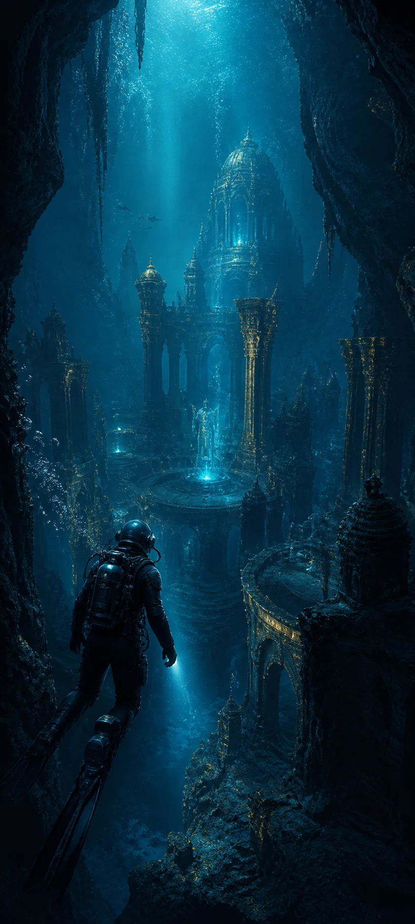 Moonlit Realm Underwater Ruins