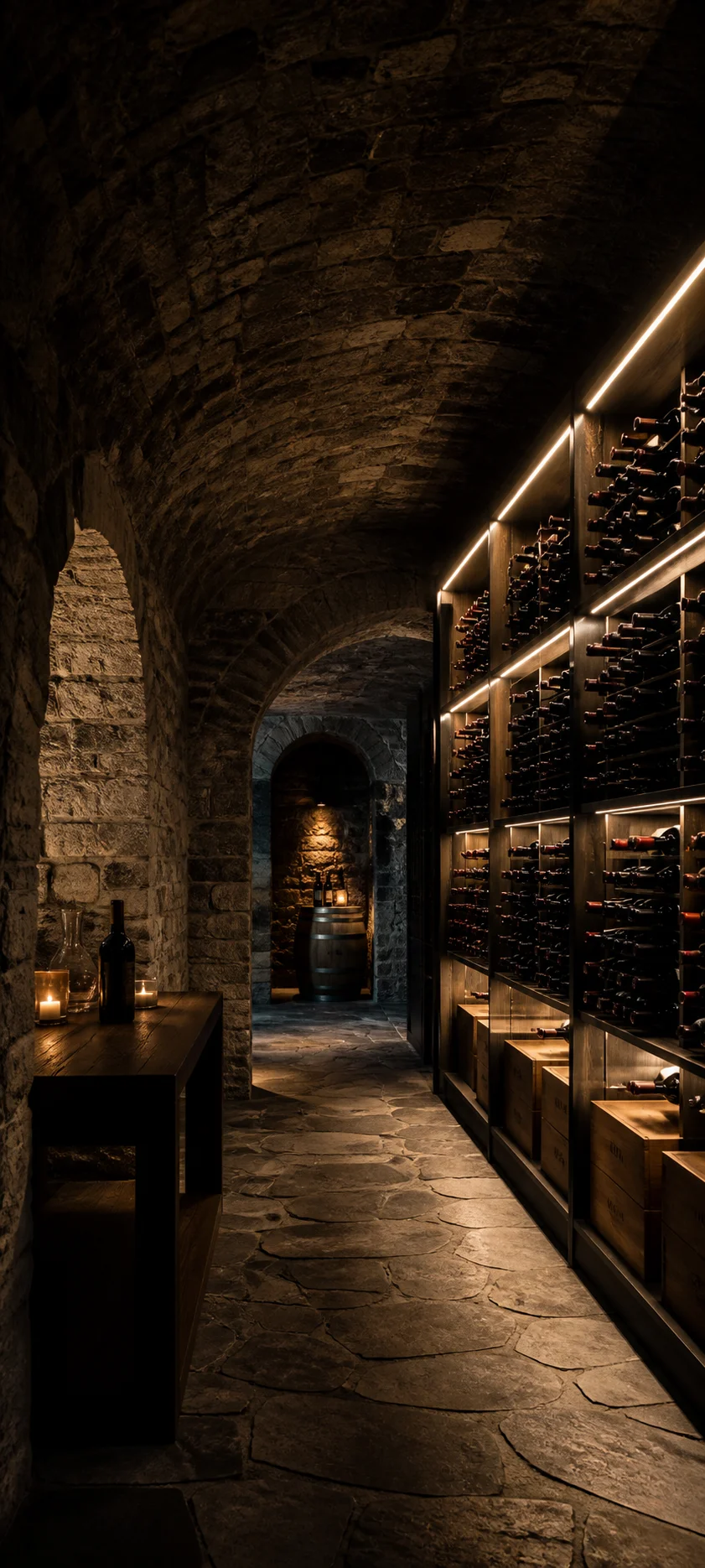 Blue Hour Modern Wine Cellar