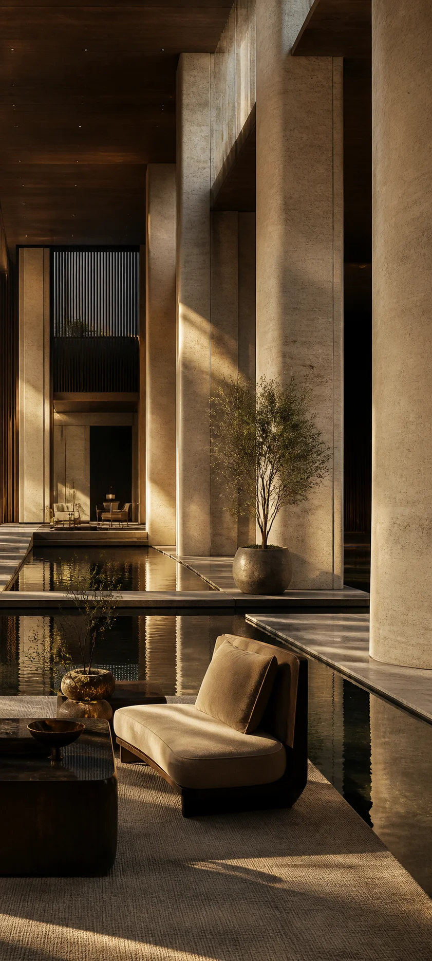 Cinematic Dawn Grand Hotel Lobby