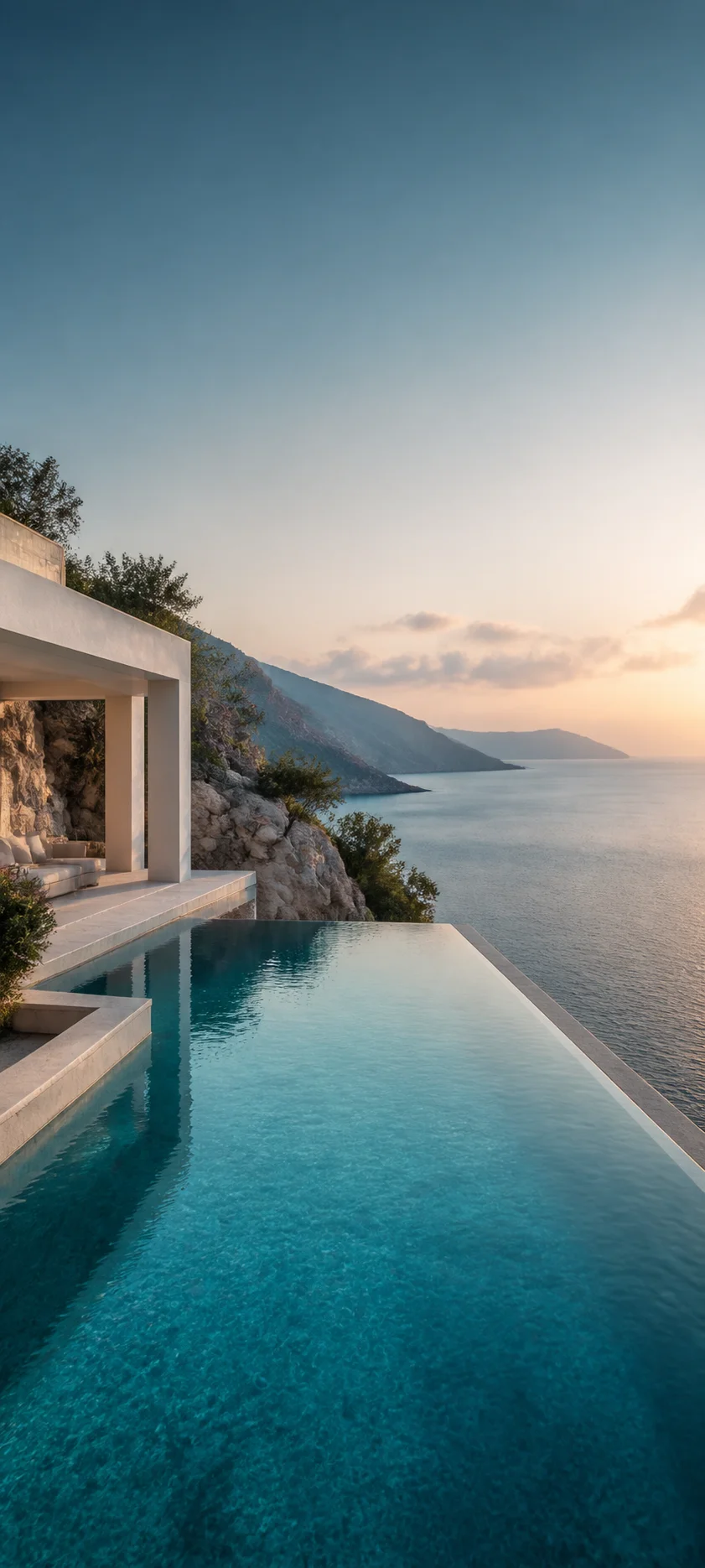 Cinematic Dawn Infinity Pool Villa