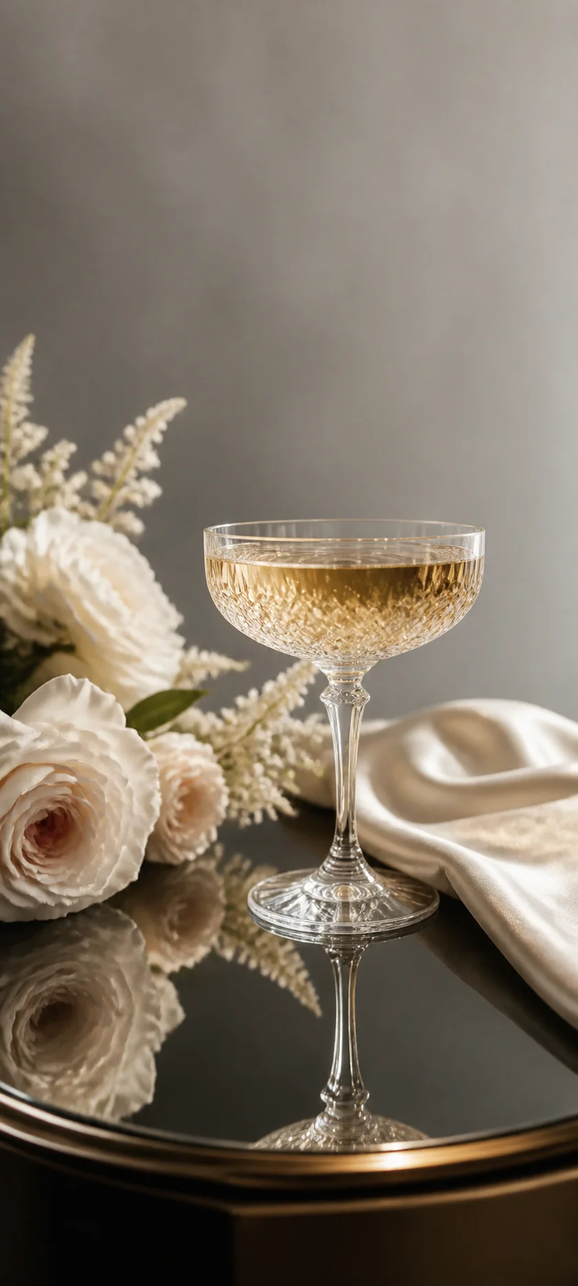 Minimal Luxe Champagne Still Life