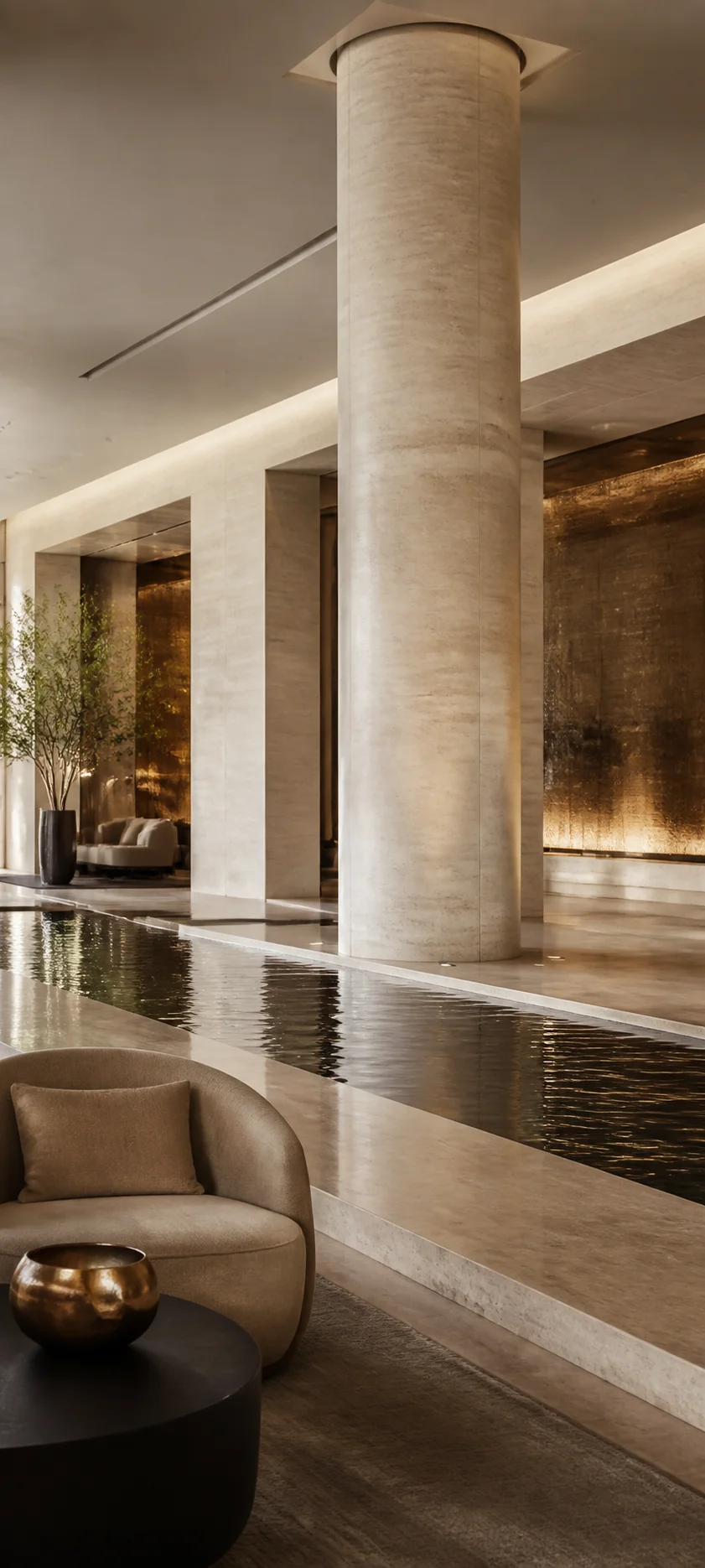 Minimal Luxe Grand Hotel Lobby