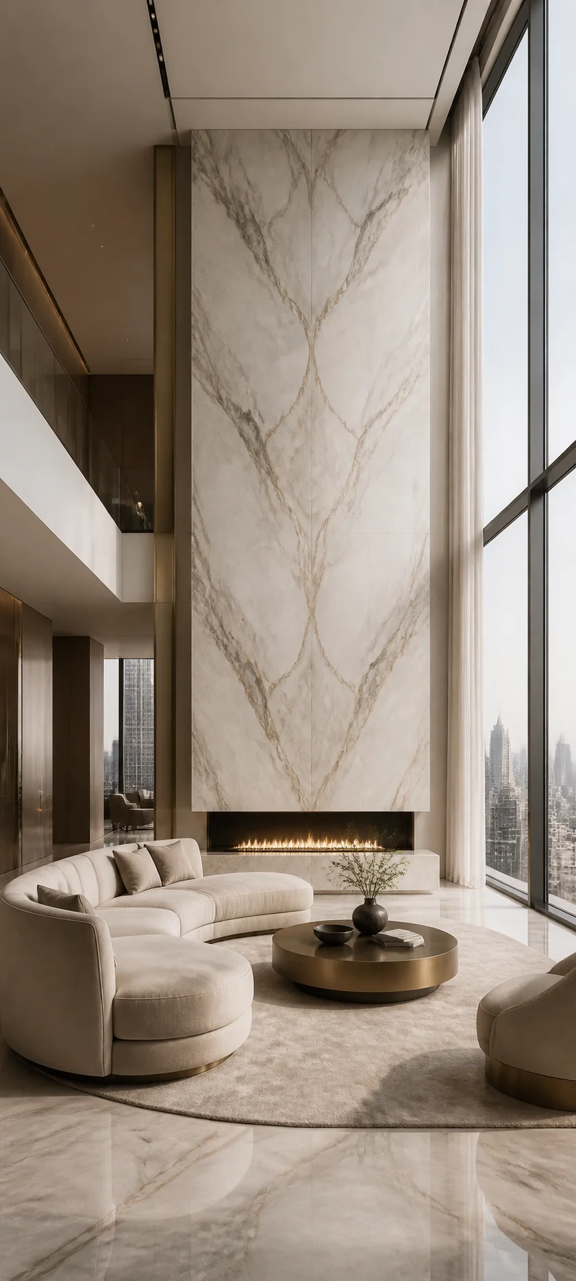 Minimal Luxe Marble Penthouse