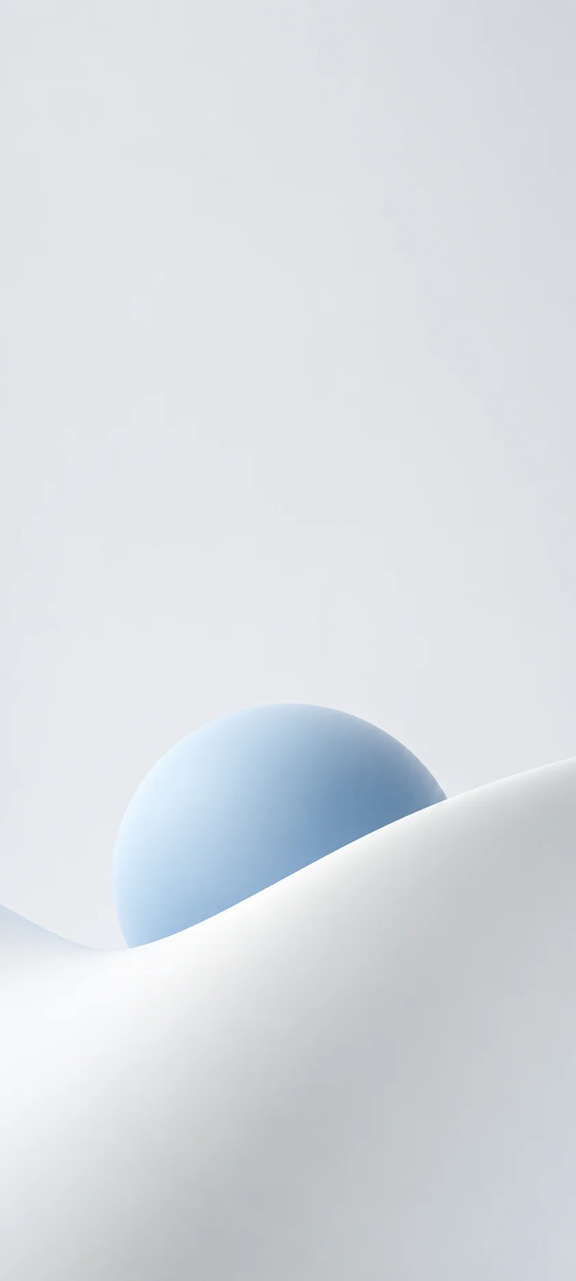 Blue Orb In White Dunes