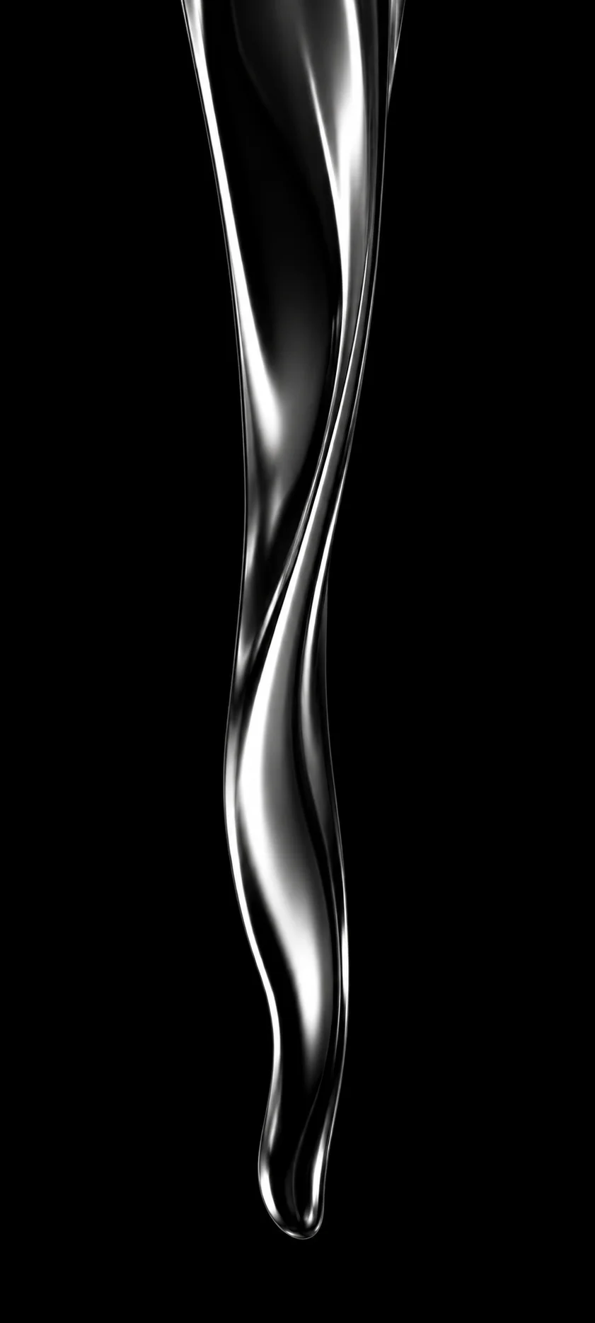 Chrome Liquid Twist Black