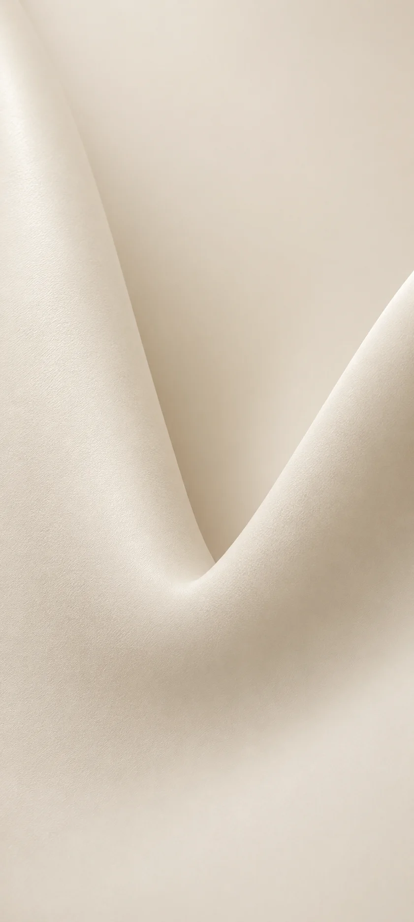 Cream Silk Fold Detail