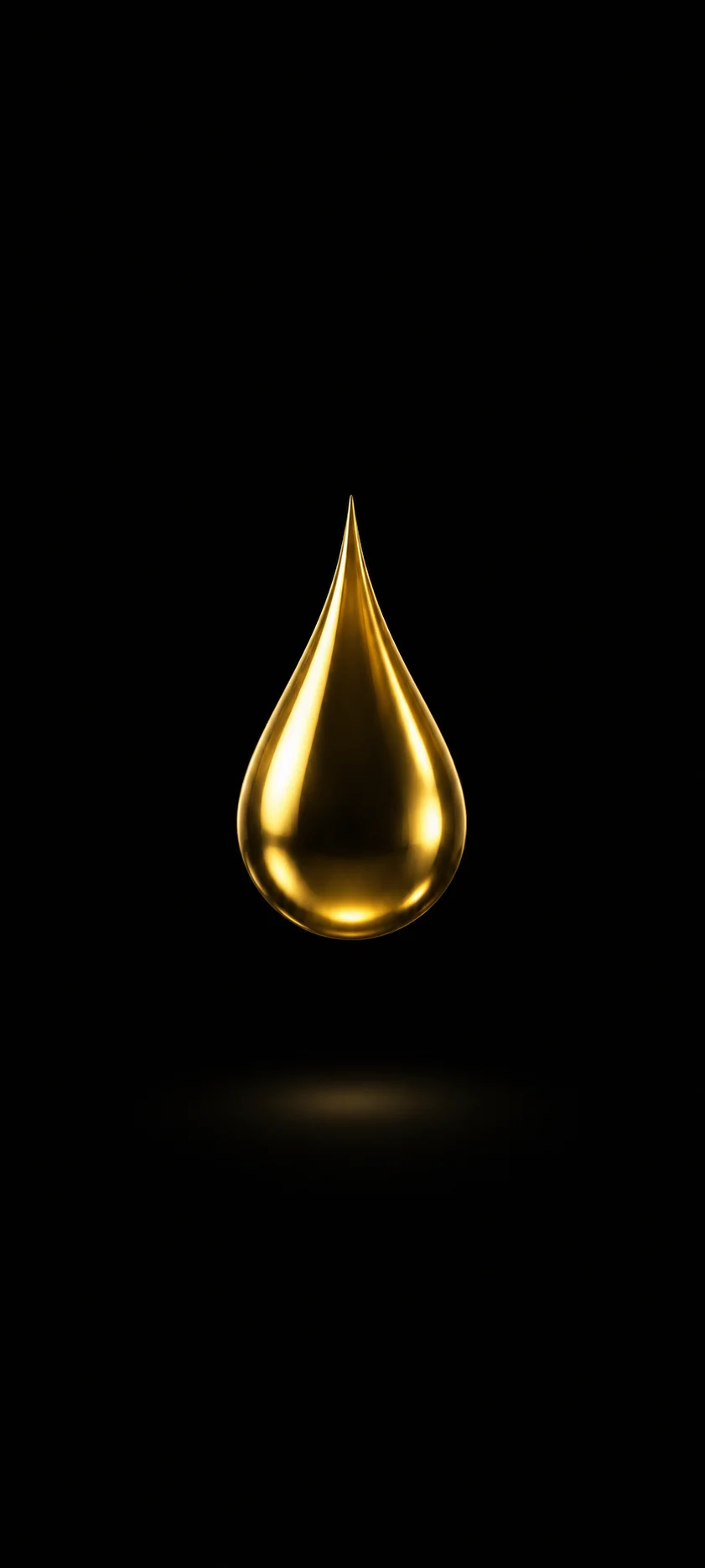 Gold Teardrop Black
