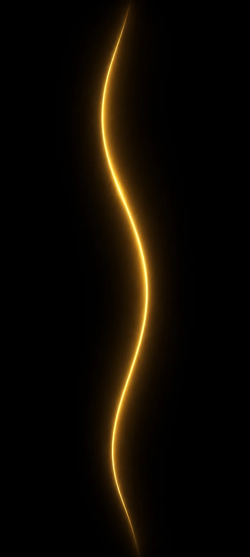 Golden Wavy Light Streak