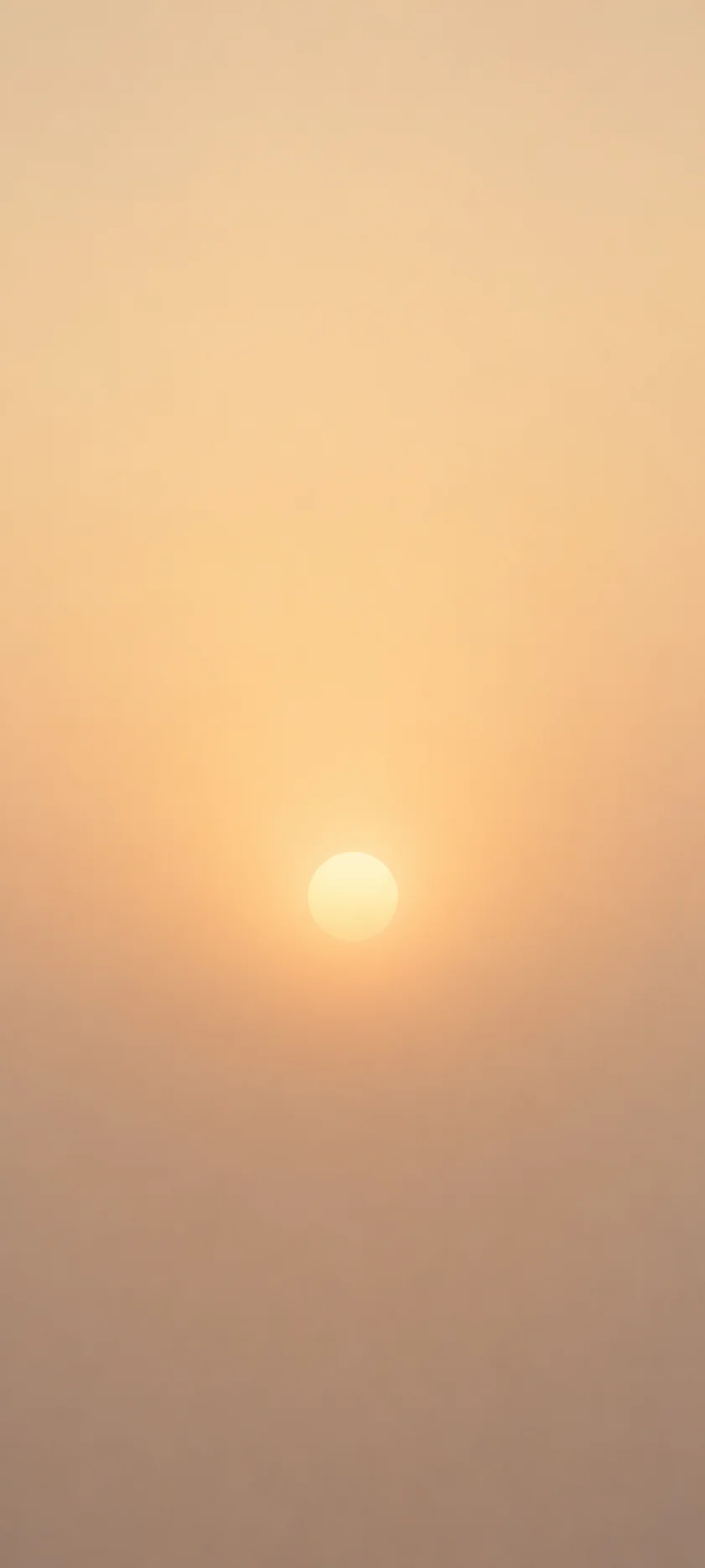 Hazy Sun Peach Sky