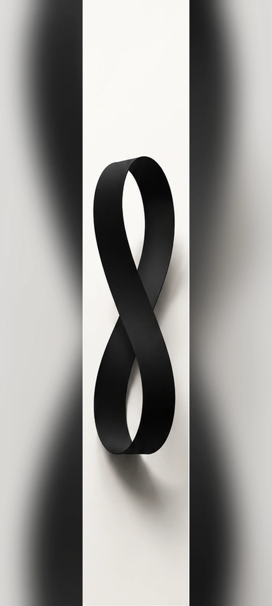 Matte Black Ribbon Loop