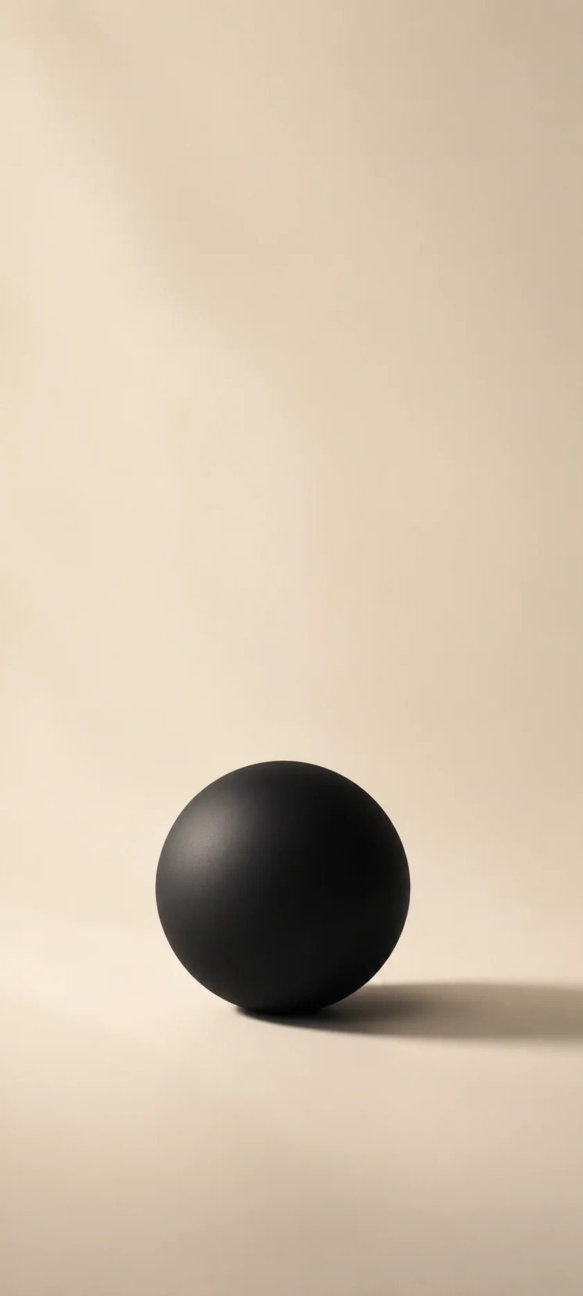 Matte Black Sphere Cream Backdrop