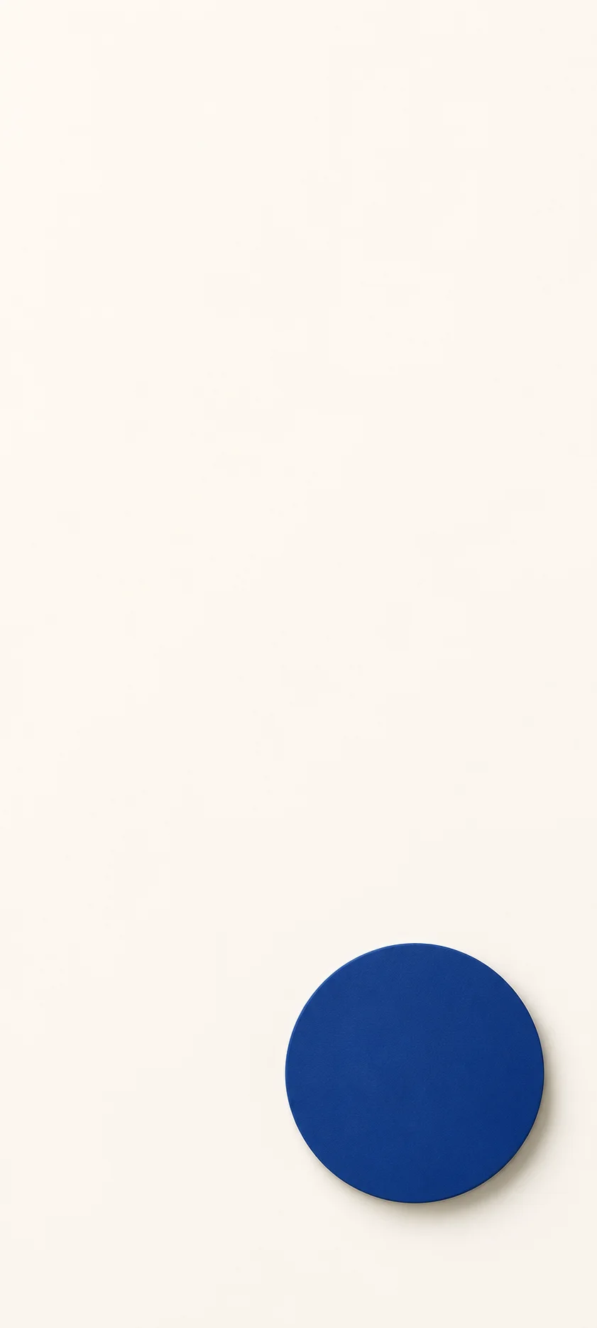 Navy Blue Disc Cream