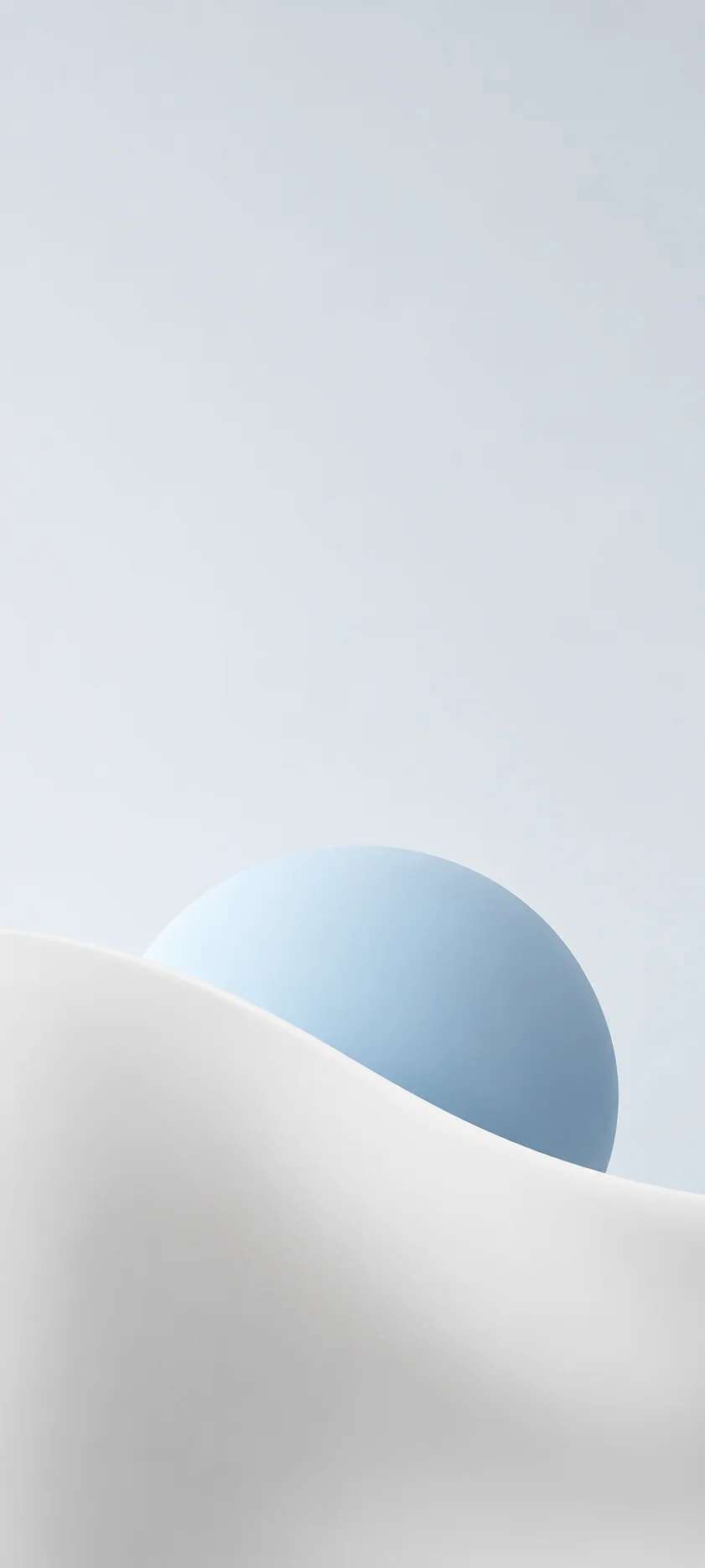 Pale Blue Orb White Ridge