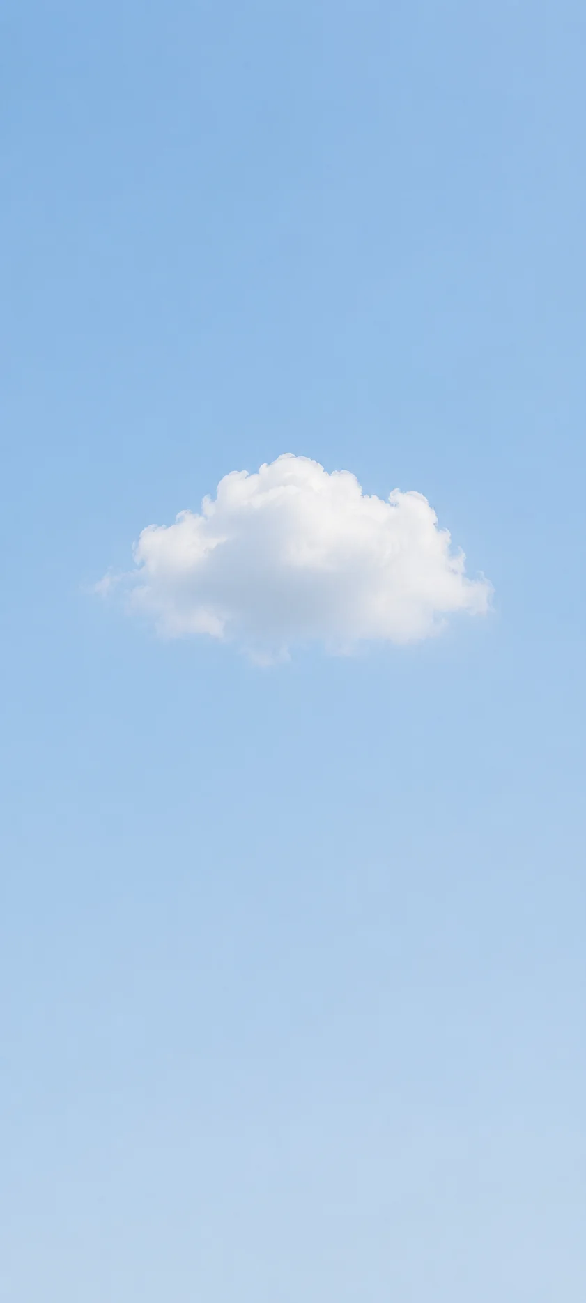 Single Cloud Blue Sky