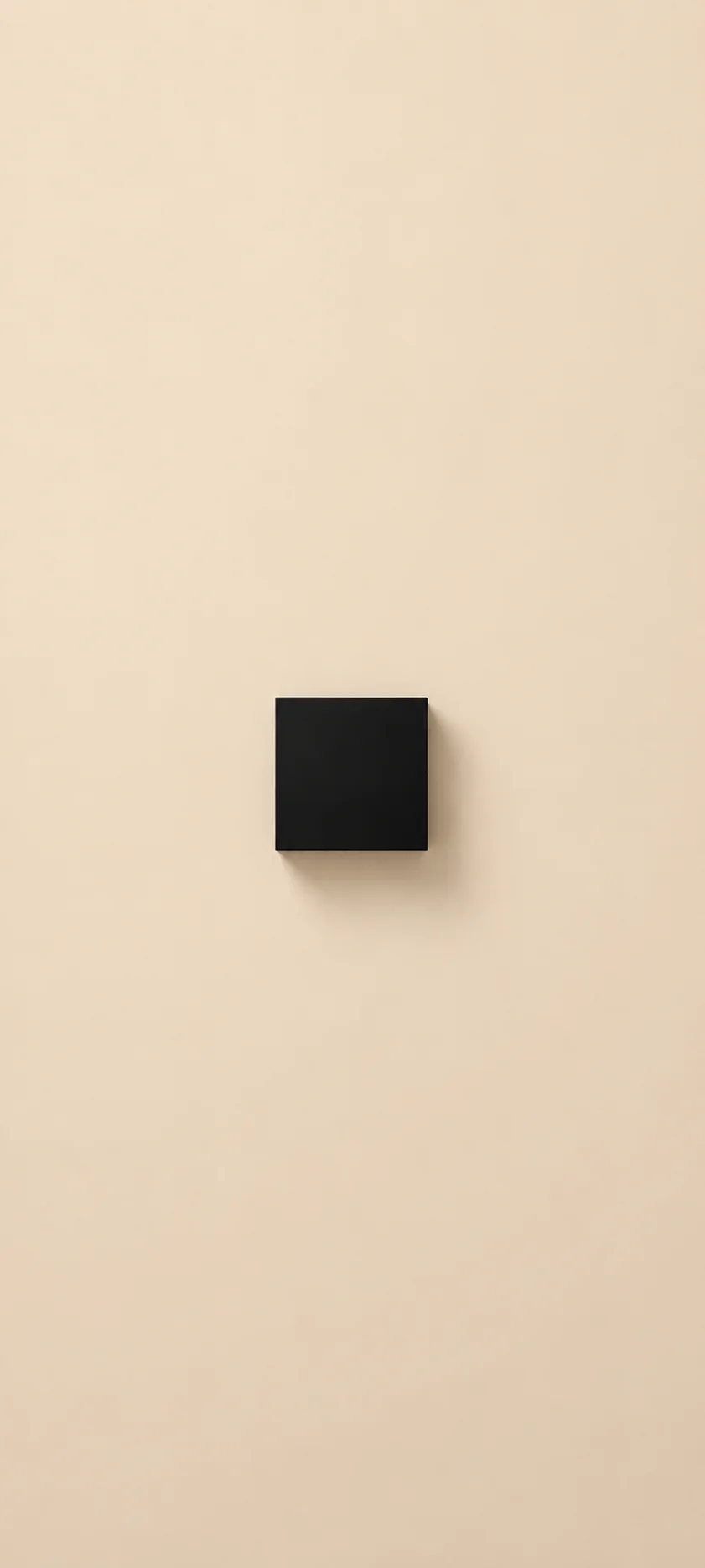 Small Black Square Cream