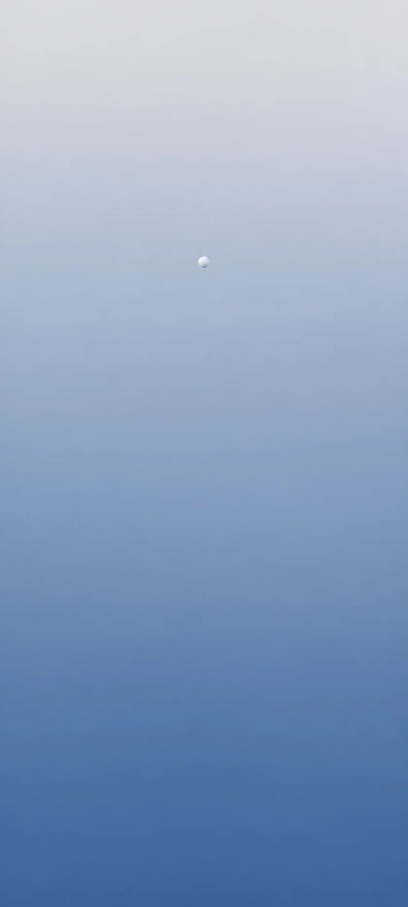 Tiny White Orb Blue Gradient