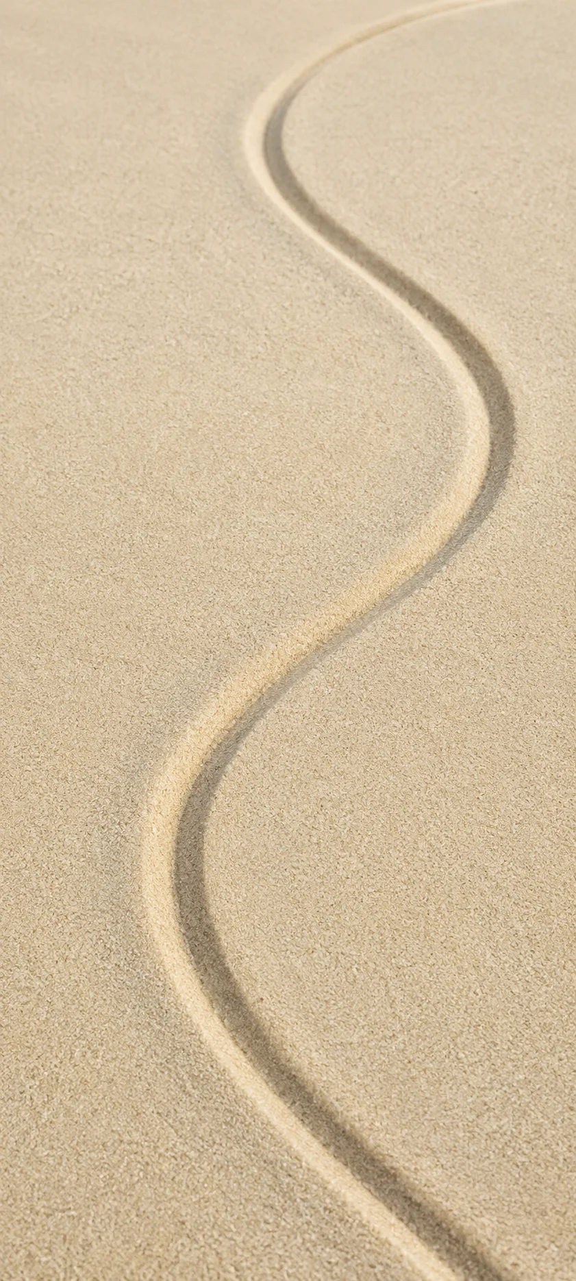 Winding Line In Sand