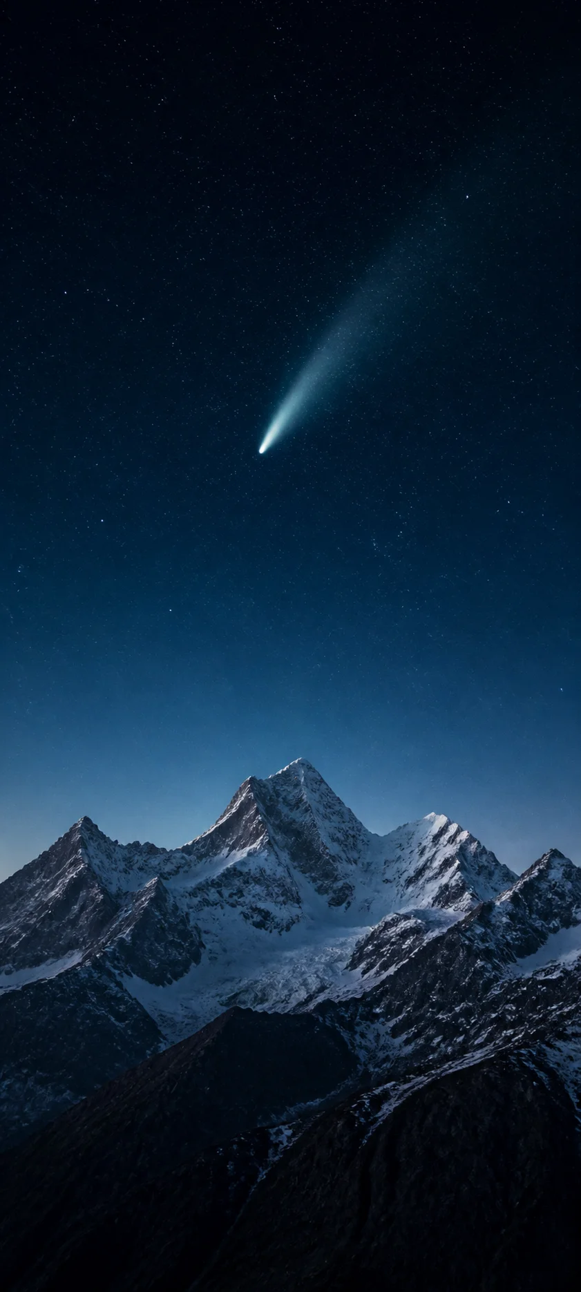 Comet Over Peaks