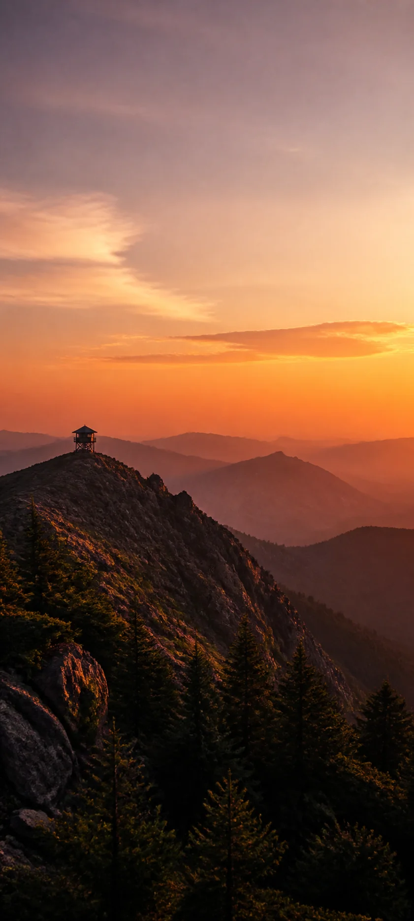 Fire Lookout Sunset
