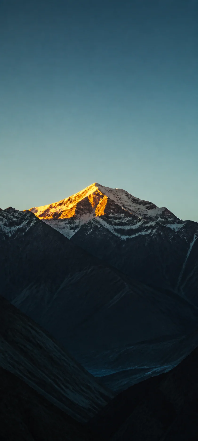 First Light On One Peak