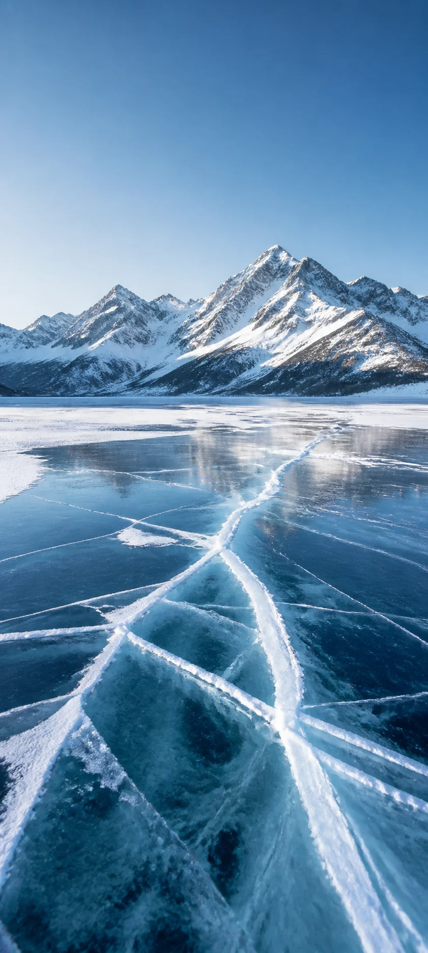 Frozen Lake Cracks