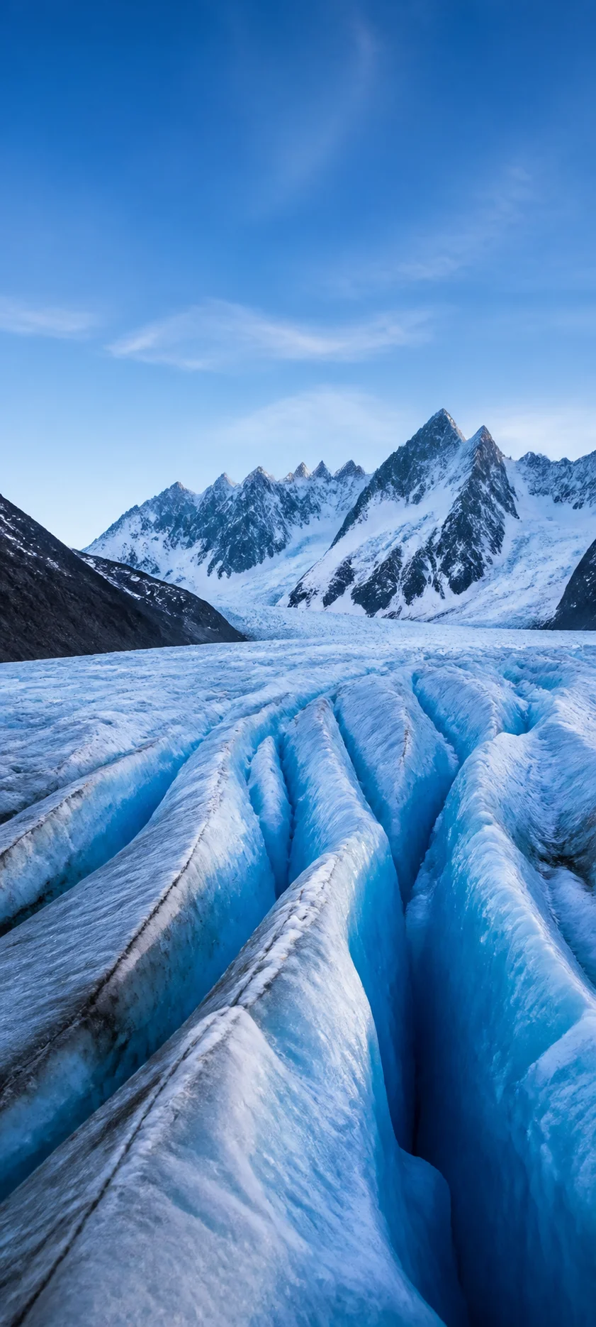 Glacier Crevasse Blue