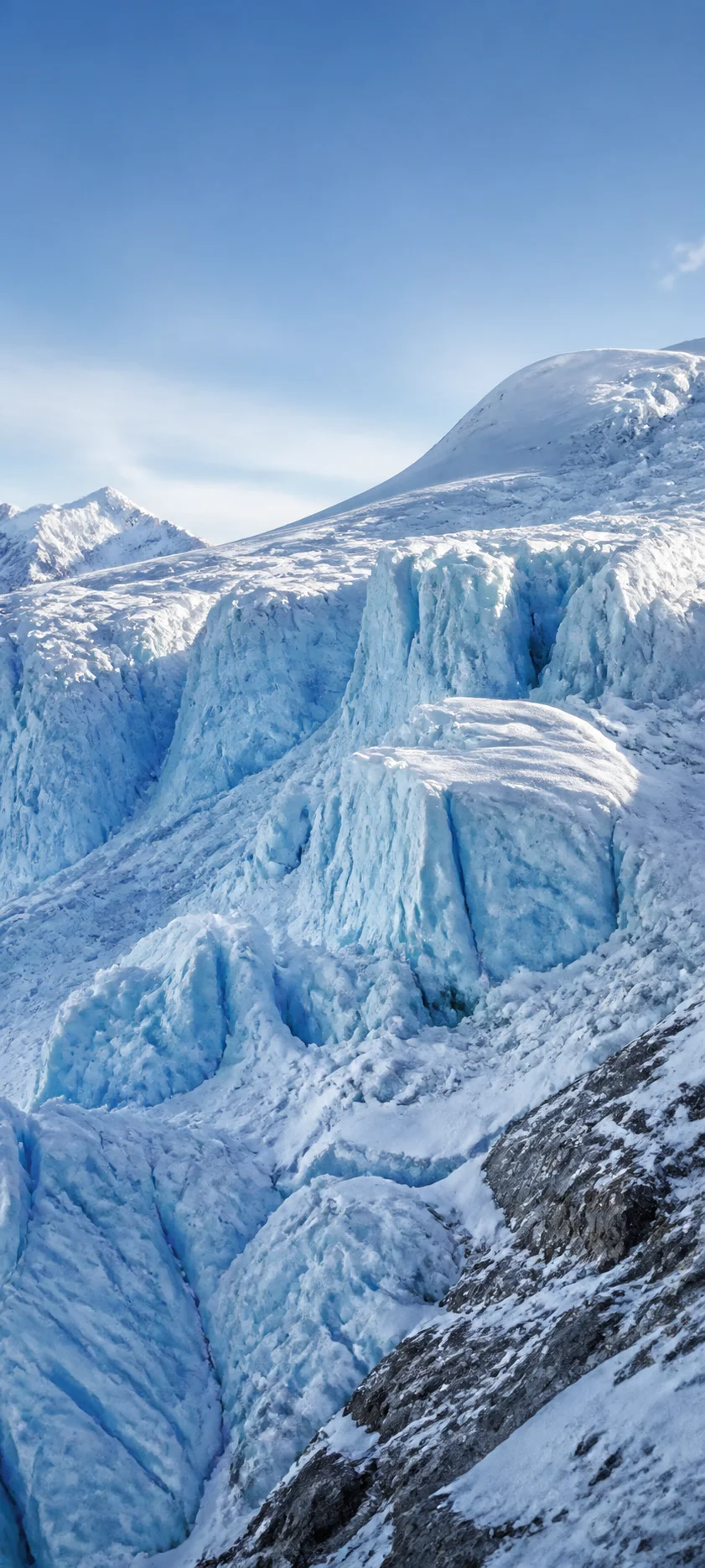 Sunlit Icefall