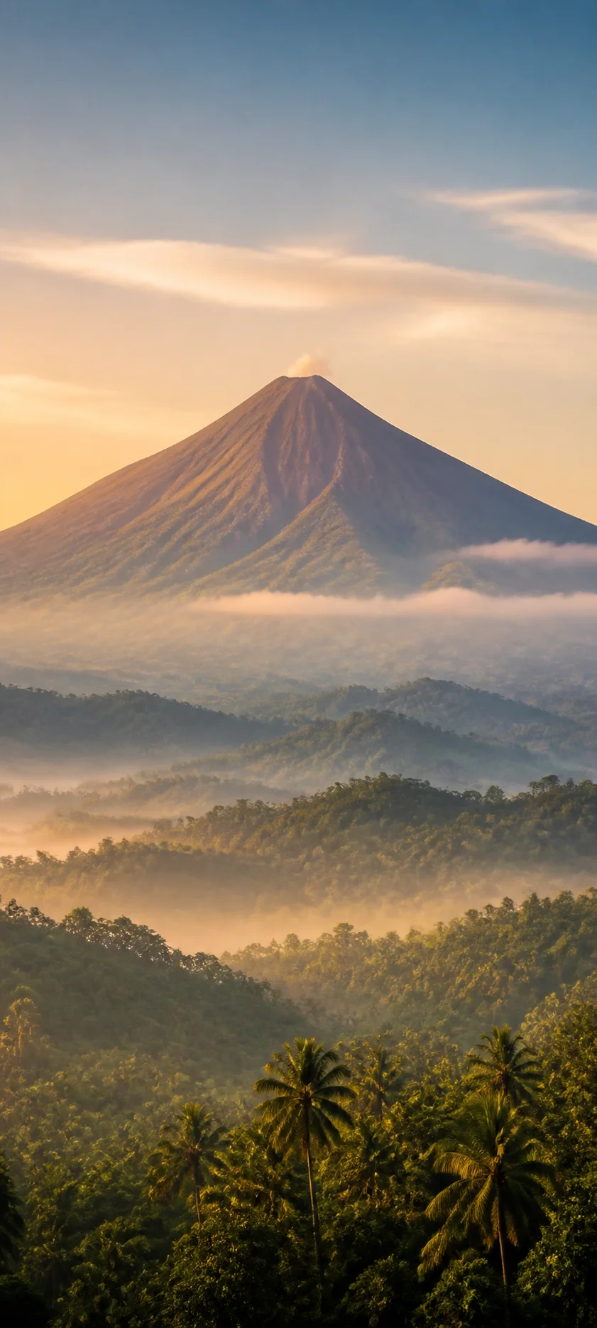 Tropical Volcano Sunrise