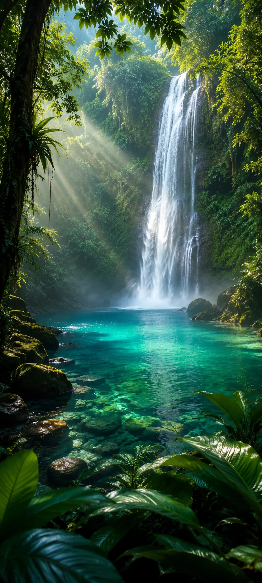 Jungle Waterfall Sunbeam