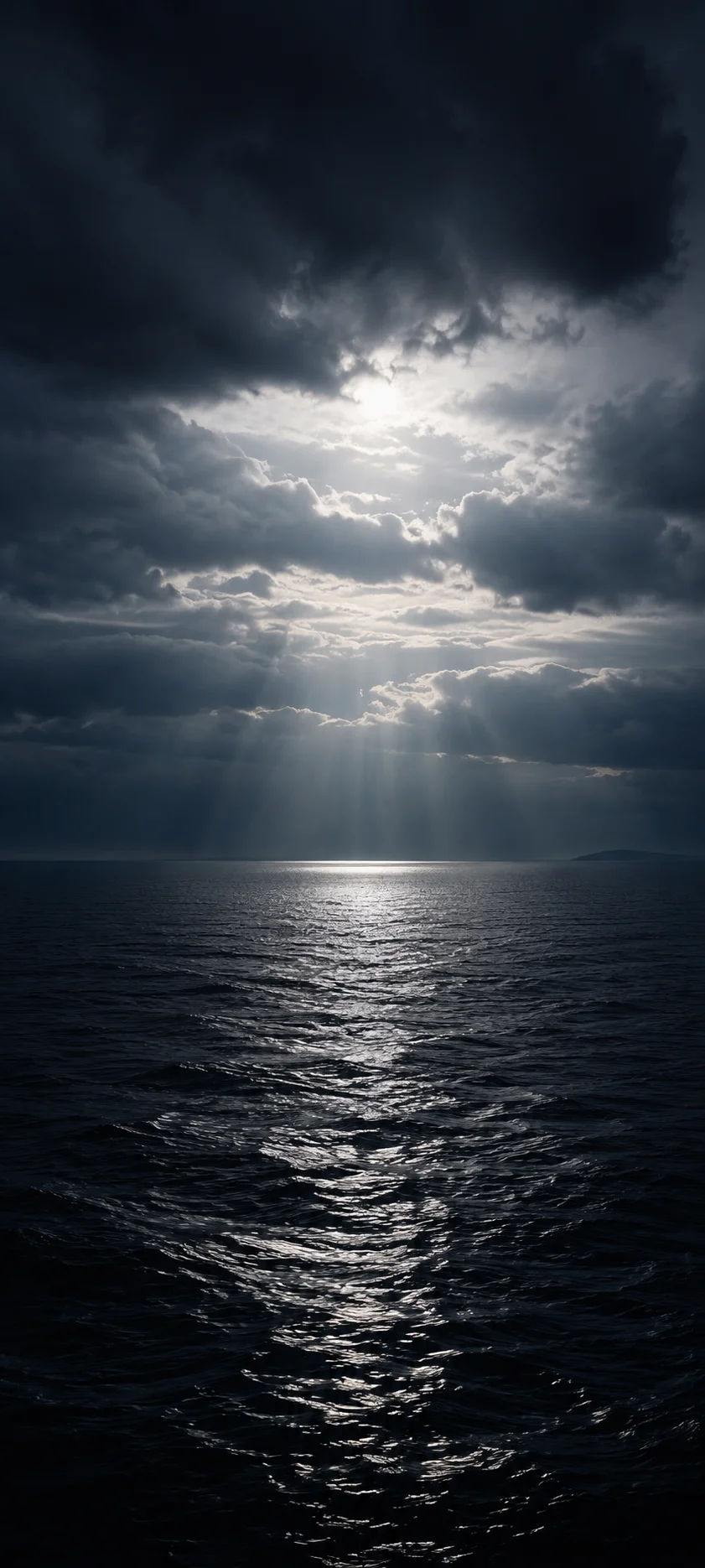 Stormy Sea Light Rays