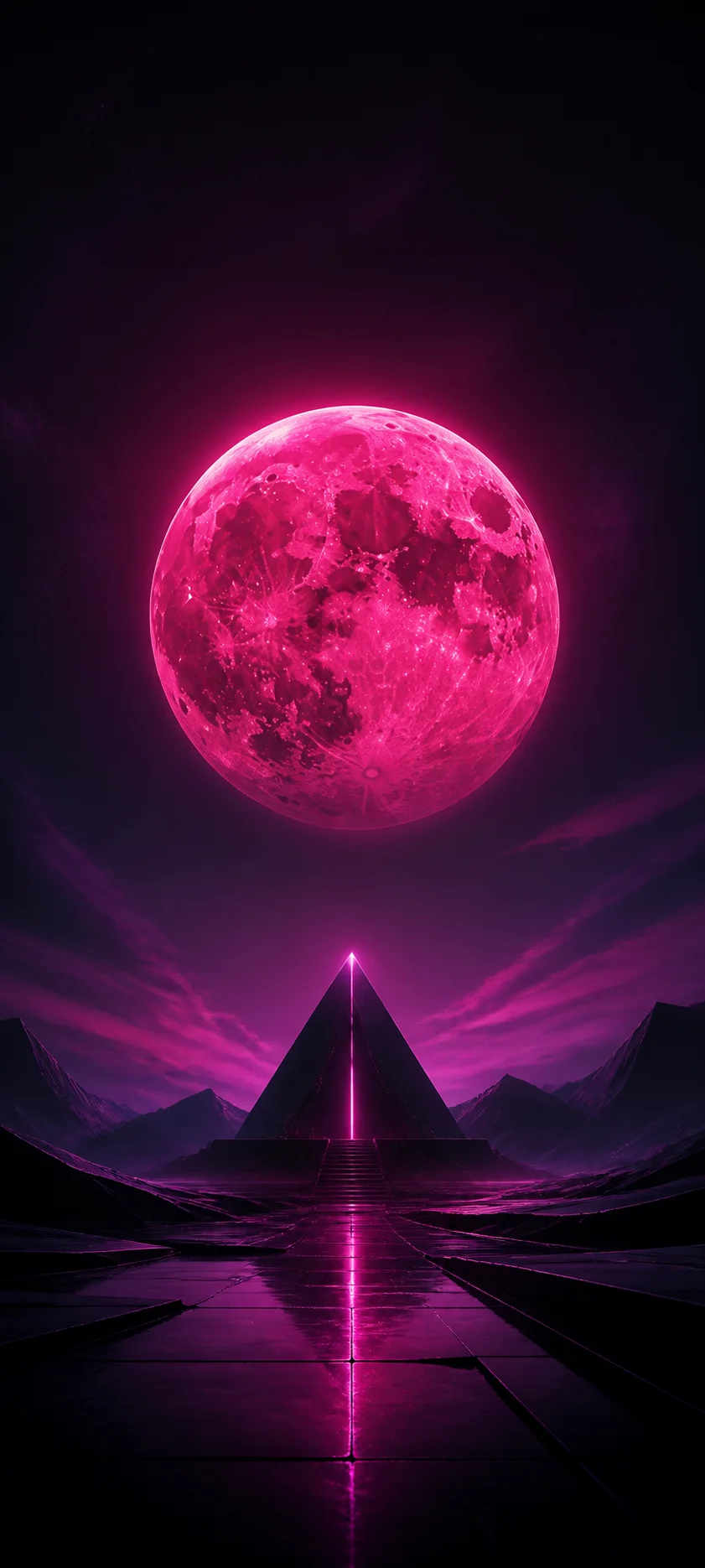 Minimal Iconic Neon Moon