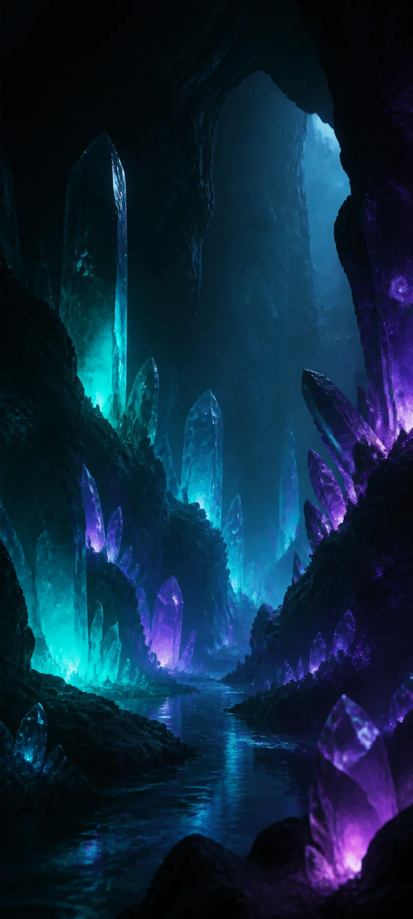 Moonlit Realm Glow Cavern