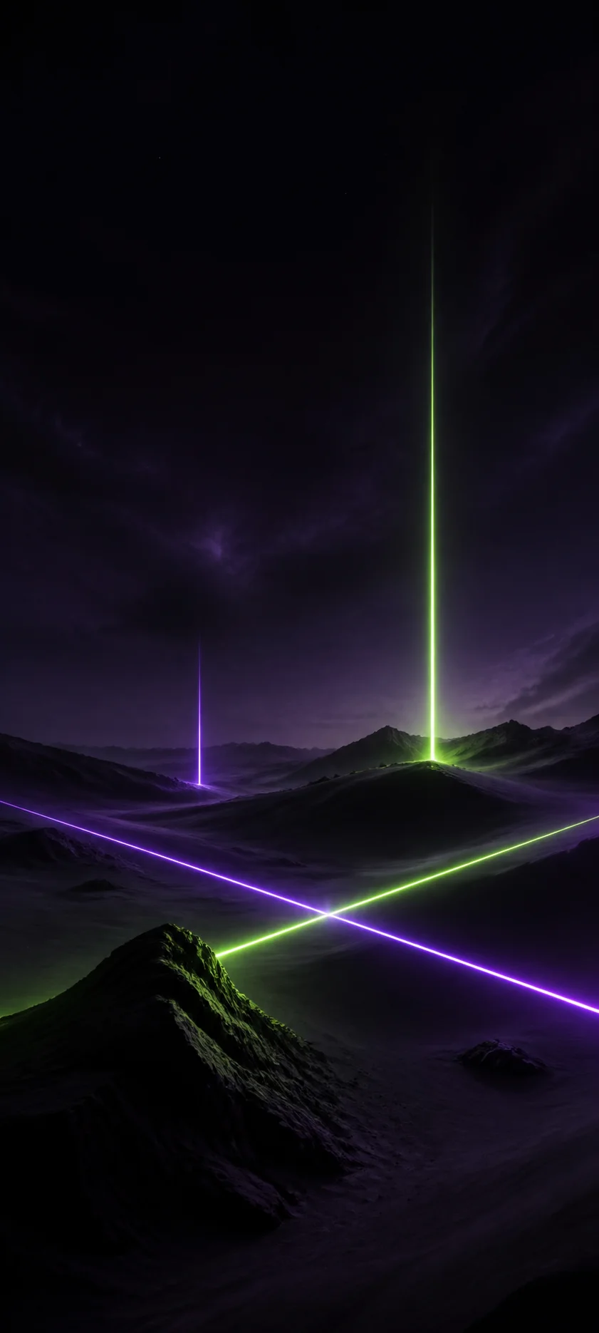 Moonlit Realm Laser Desert
