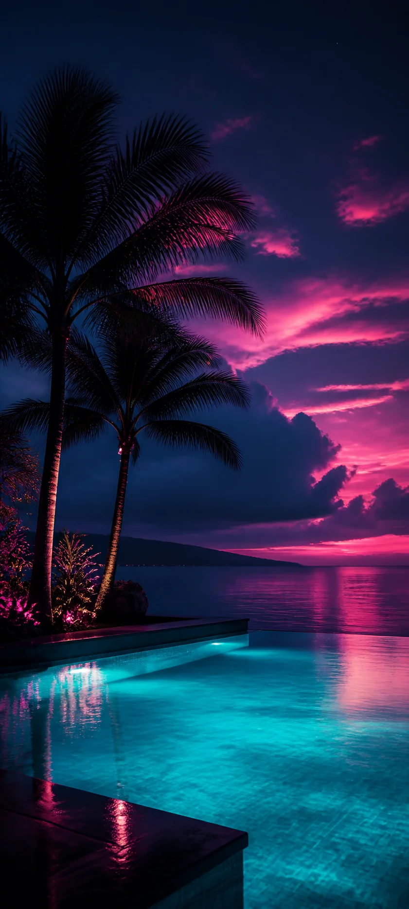 Painterly Prestige Neon Palms
