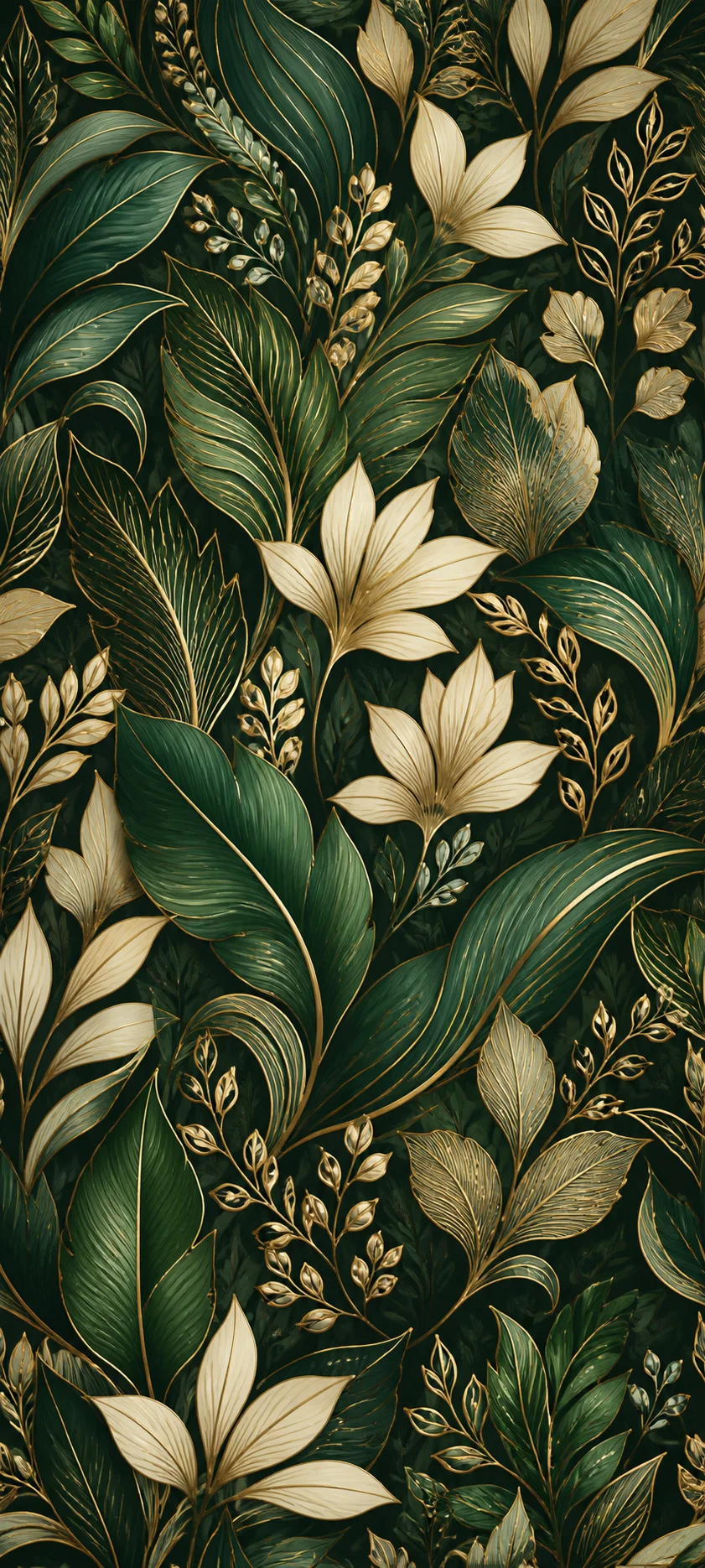 Chromatic Depth Botanical Linework