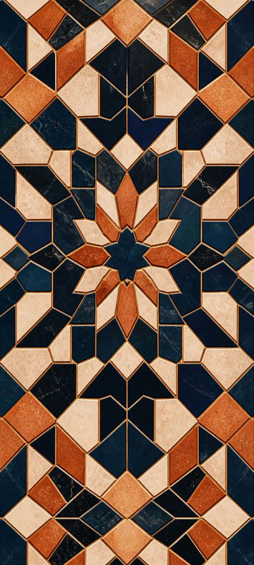 Chromatic Depth Geometric Mosaic