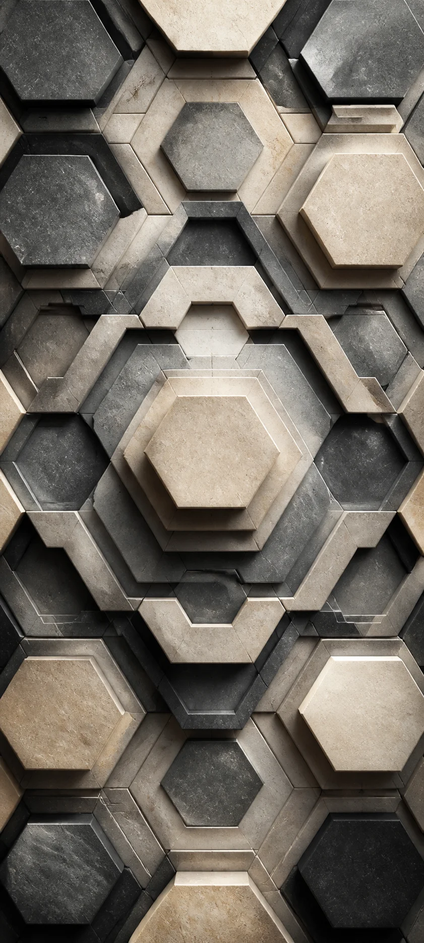 Chromatic Depth Hexagonal Stone
