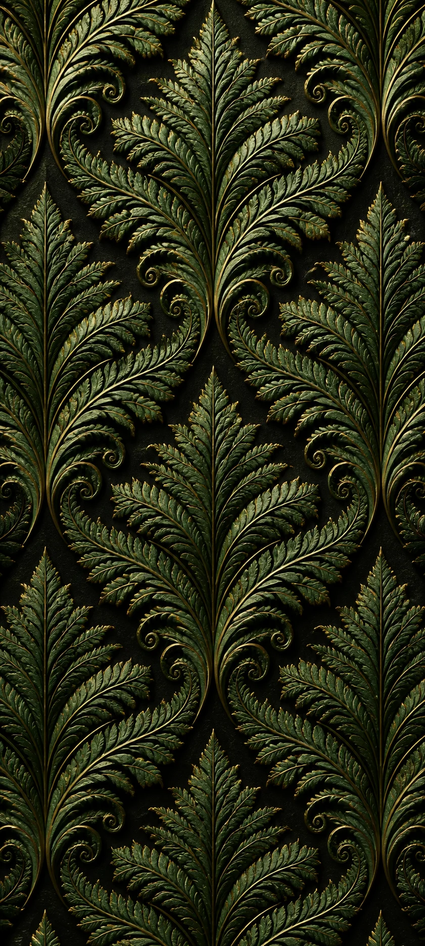 Embossed Luxe Fractal Fern